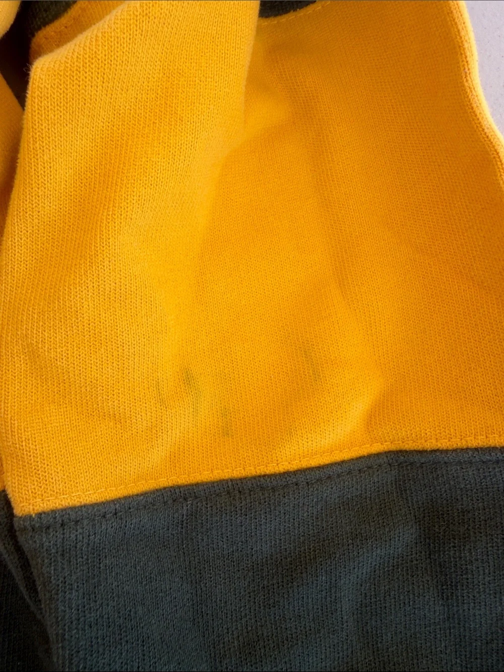 Gymboree Yellow & Dark Green Striped Rugby Polo